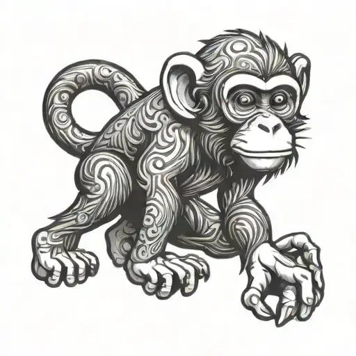 Monkey Keychain