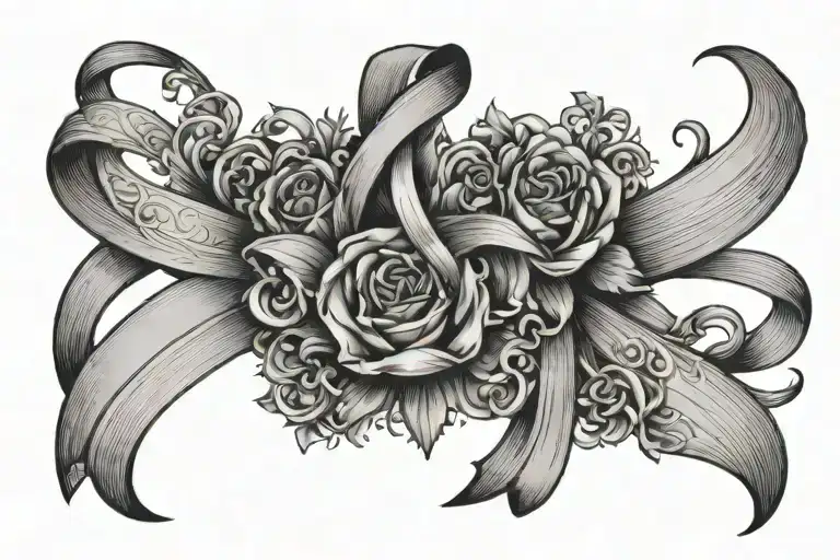 Virgo Leo Cancer Ribbon