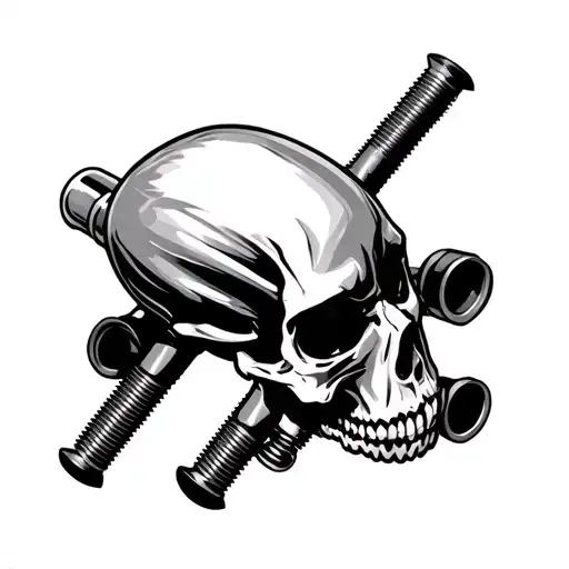 Skull Piston Rods Spark