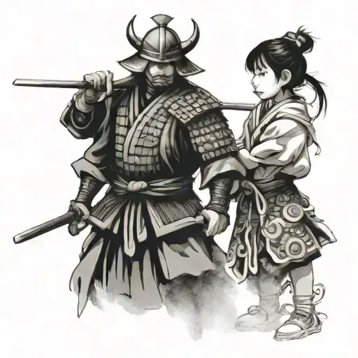 Samurai And Little Girl