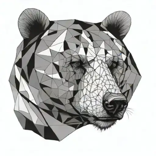Bear Face Geometrical