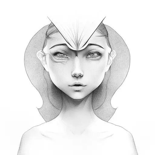 Open Book Covering Girl's Face