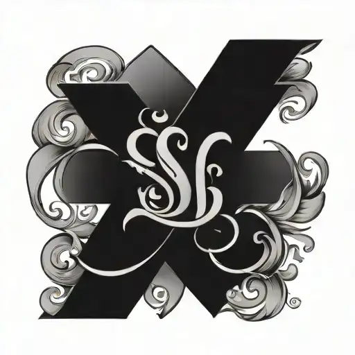 Family Symbol With Initials S C N Letter