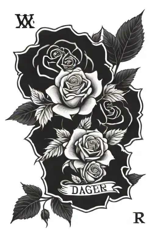 Word Family With Dager And Roses