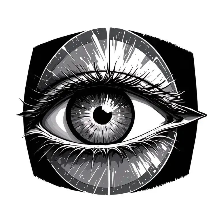 World Rounds Eye Symbol Integrated