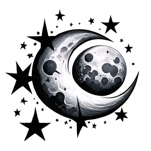 Moon And Stars