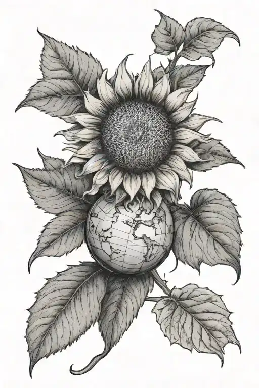 Sunflower And The Earth