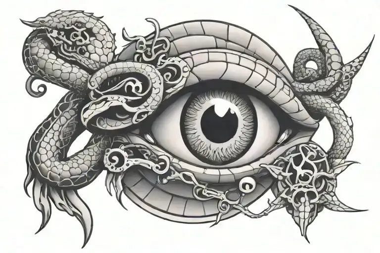 Sharingan With Skull And Snake