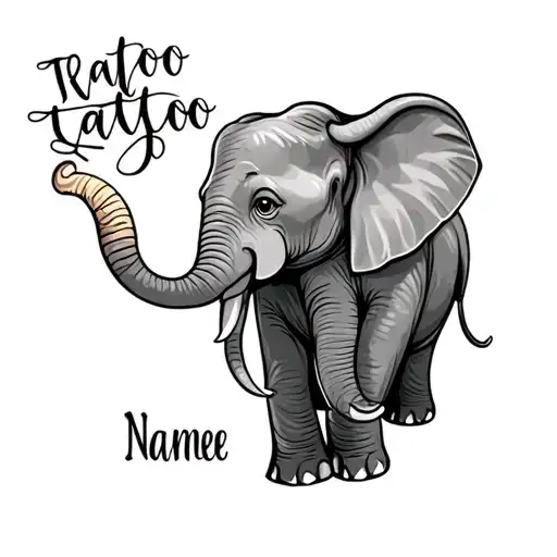 2 Kids Names With Elephant