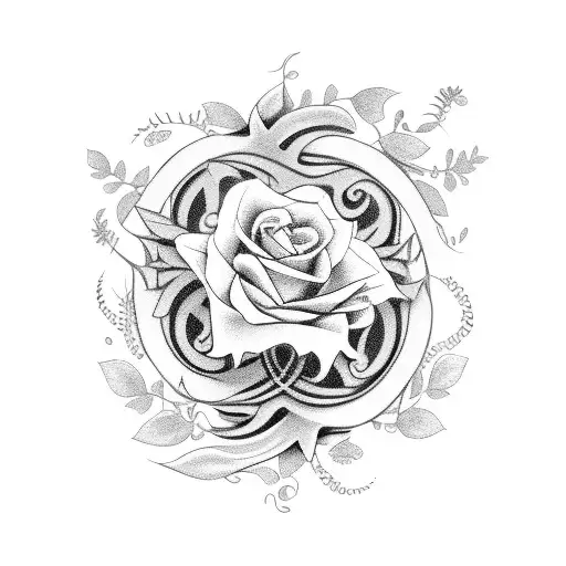 Guitar Turning Into Vines And Flowers