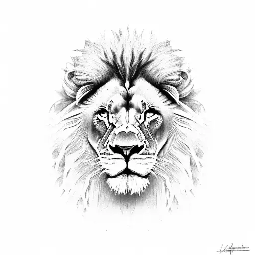 Lion Ripping Throught