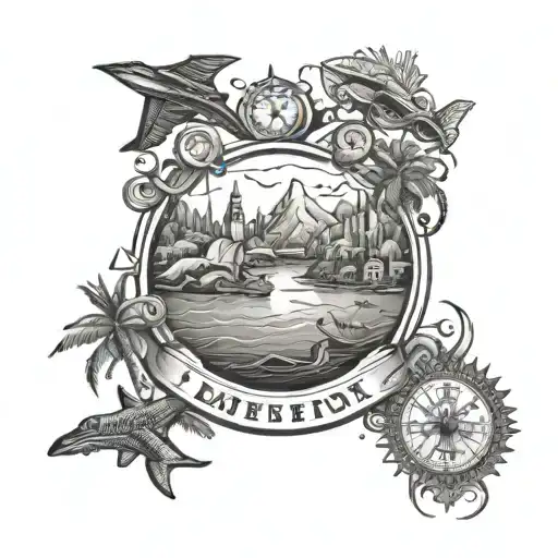 Travel Destinations Marked