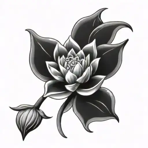 Celtic Knot And Lotus Flower