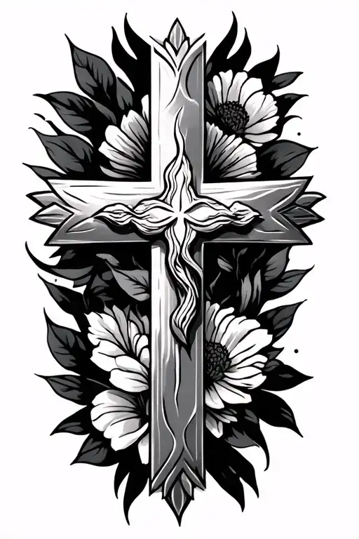 Christian Tattoos Forearm Cross