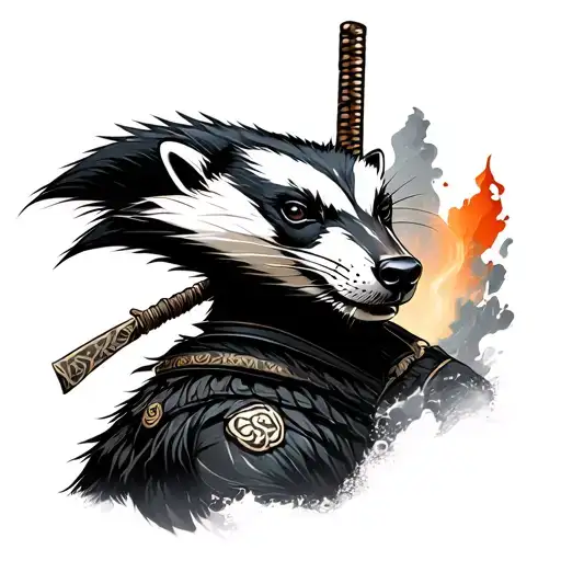 Honey Badger And Samurai