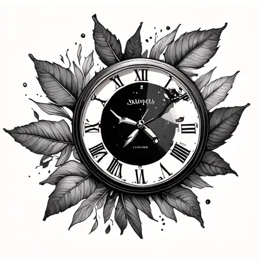 Calendar Leaf And Clock