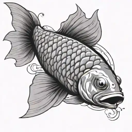 Carp Fish Swimming