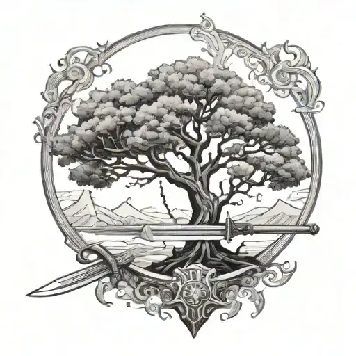 Sword And Tree