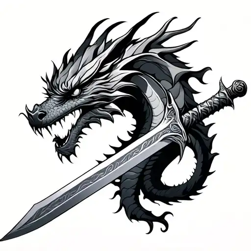 Sword With Dragon
