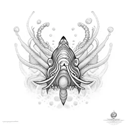 Ocean Creatures Sleeve Feminine