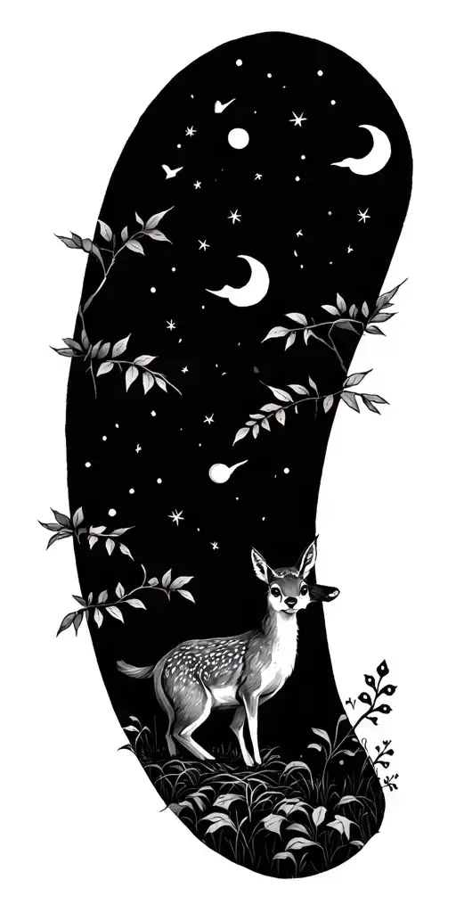 Whimsical Woodland Scene