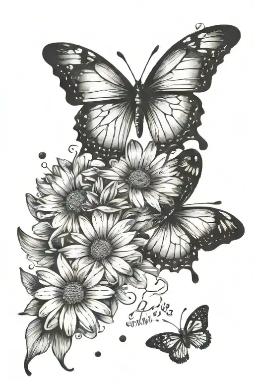 Words Love Of A Lifetime With Daisies Falling