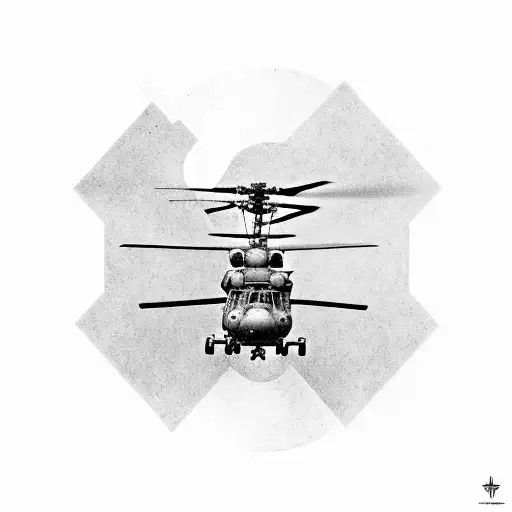 A Ch-53 Echo Helicopter Flying Over Oahu Hawaii