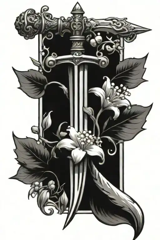 Sword And Lily Of The Valley Flower