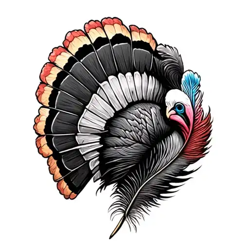 Turkey Feather And Spurs