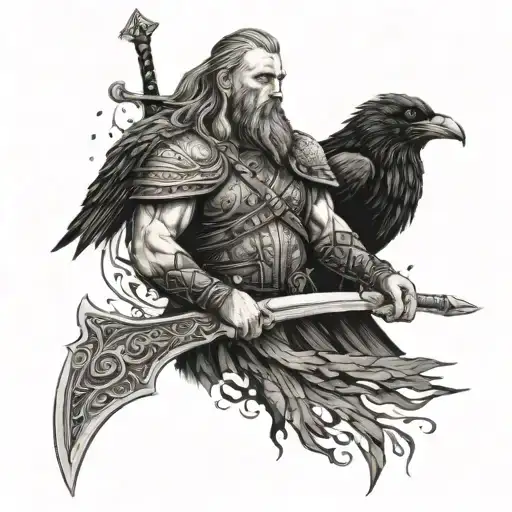 Sword Ragnar Lothbrok And Crows