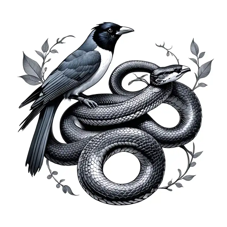 Leo Snake And Magpie