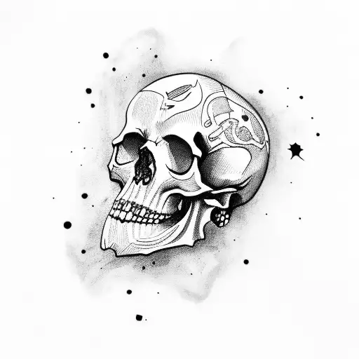 Skull With Space