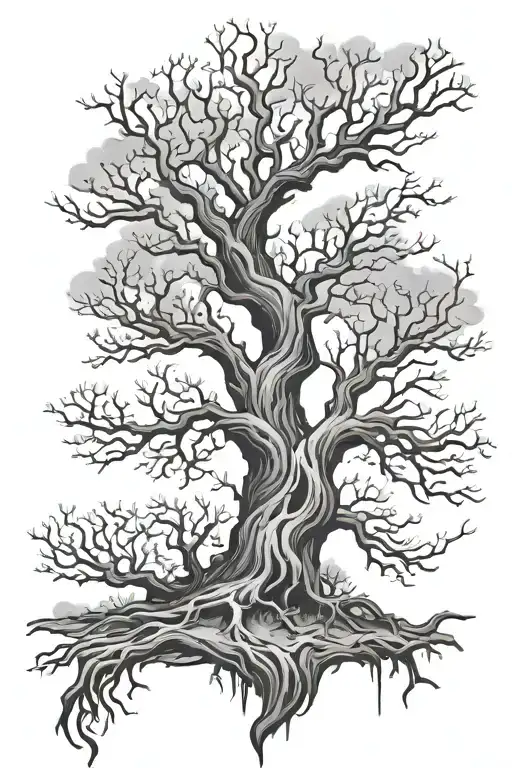 Scary Tree Without Leaves