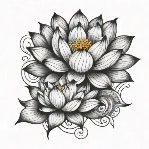 Lotus Flower Intertwined