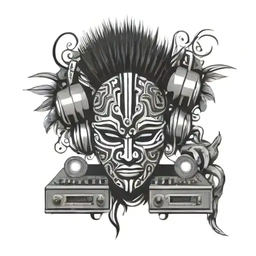 African Mask Dj Controller