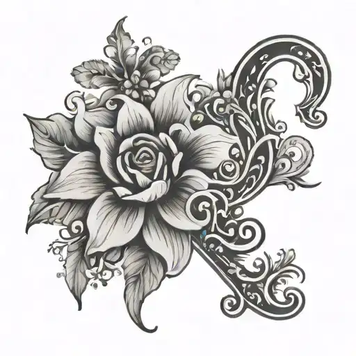 Floral Pattern With The Word 'Slut' Hidden Within