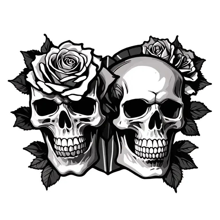 Skull And Roses