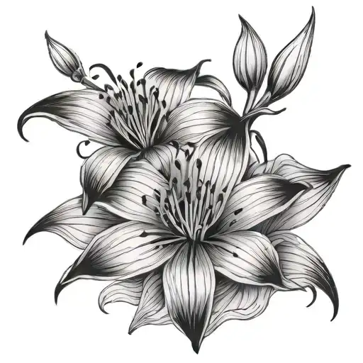 Black Widow Spider Lily