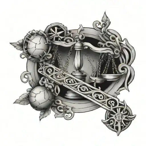 Libra Zodiac Full Arm Band