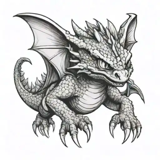 Front Facing Toothless Dragon In Flight