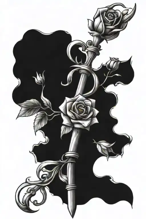 Sailor Moon Scepter With Roses Growing