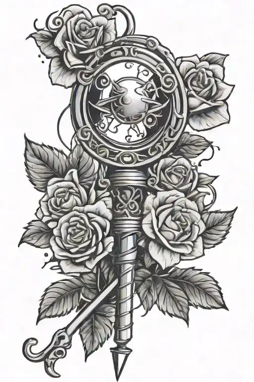 Sailor Moon Scepter With Roses