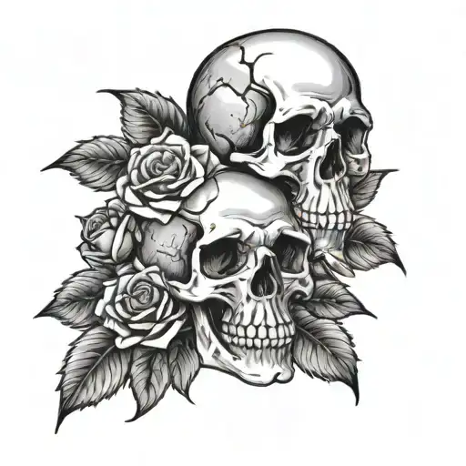 Skull And Roses