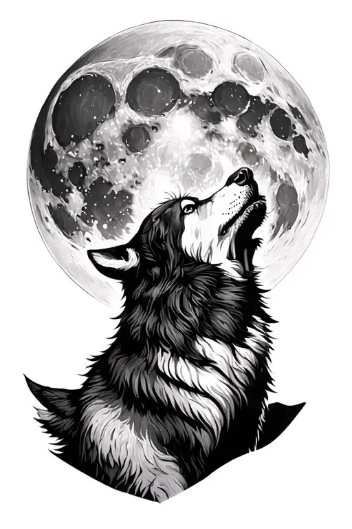 Wolf Howling At The Moon