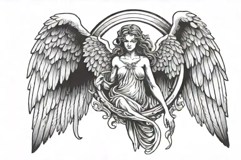 Angel Wings And Halo