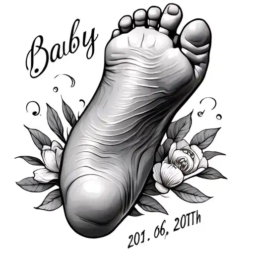 Baby Foot And Date Of Birth