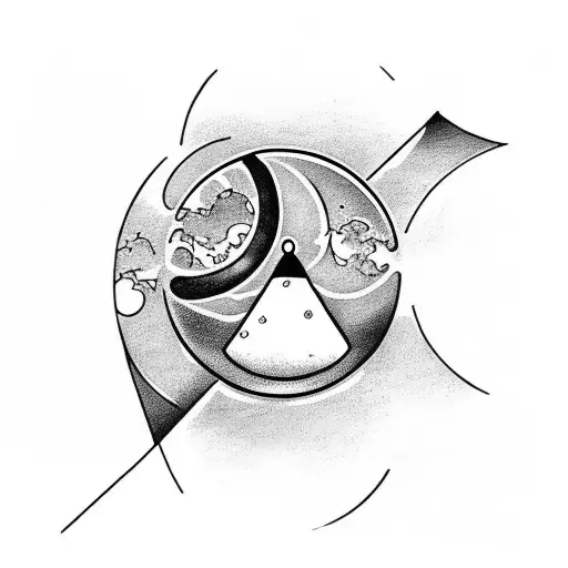 Hourglass With A Moon