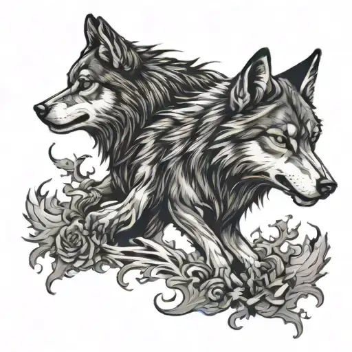 Black Jack And An Angry Wolf