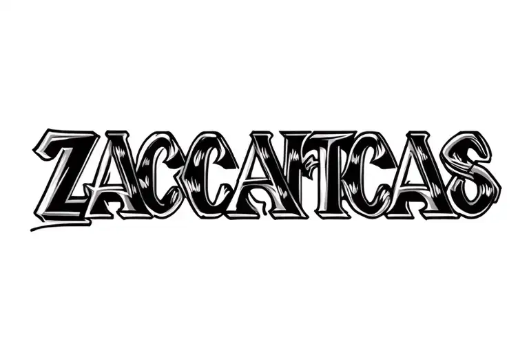 Zacatecas Lettering