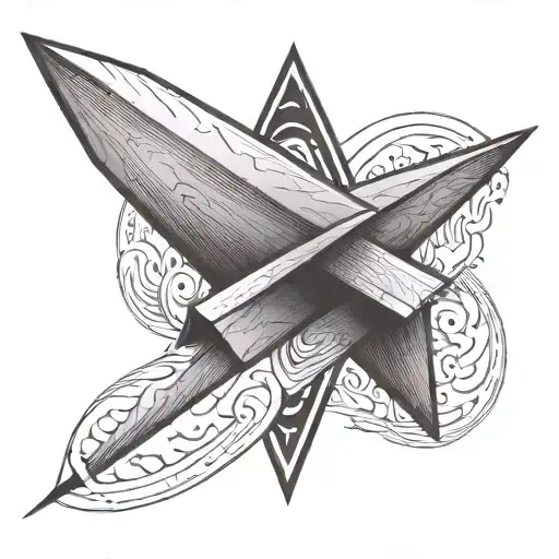 Paper Airplane Leaving A Trail In A Shape Of Infinity Sign